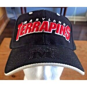 Maryland Terrapins Baseball Hat Terps Black Drew Pearson Cap University MD